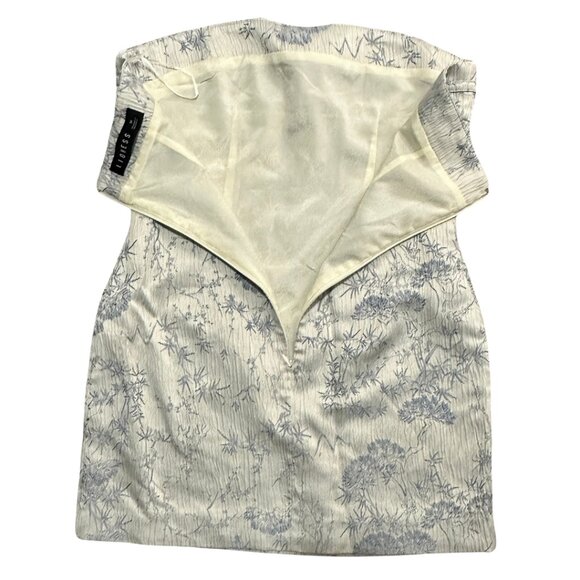 EUC Lioness Blue and White Strapless Mini Dress Size Medium - Picture 7 of 16